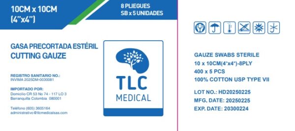 Cutting Gauze – Gasa Precortada Esteril x20