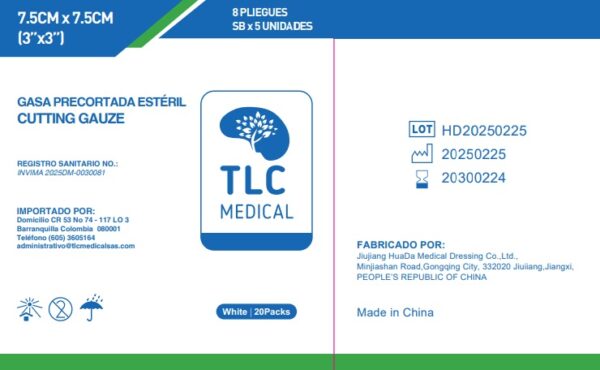 Cutting Gauze – Gasa Precortada Esteril X20